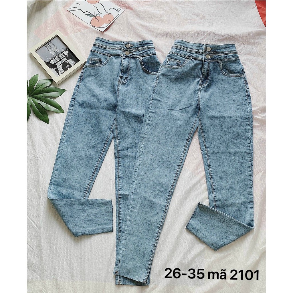 { SIZE 40-90 KG } QUẦN JEAN DÀI 2 LƯNG CẠP CAO,CO GIÃN MẠNH