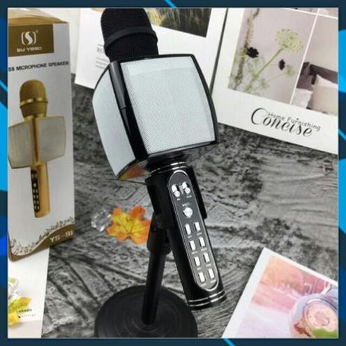Mic Bluetooth Karaoke YS-91 có chỉnh giọng hỗ trợ ghi âm pass chuẩn không dây - BH6 tháng
