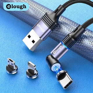 Elough 540 Degree Rotate Magnetic Charging Cable Micro USB Type C Cable Wires