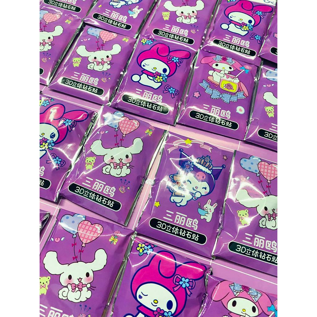 Set 2 Tranh đính đá mini DIY hình hoạt hình dễ thương