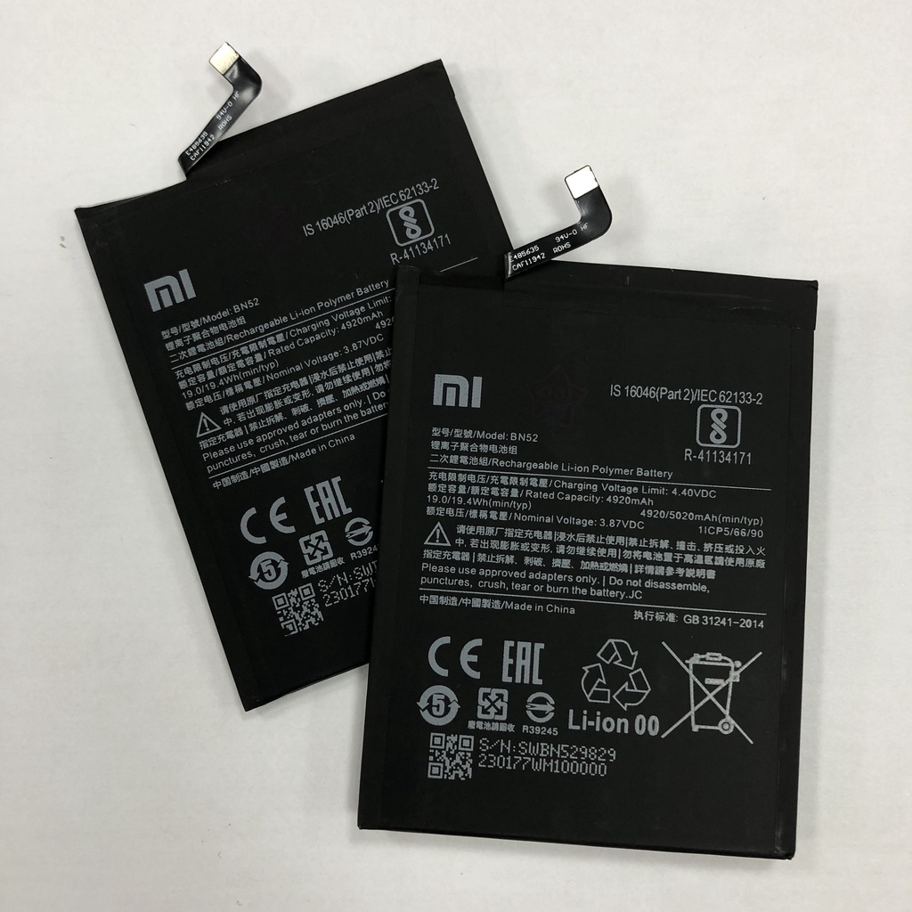 Pin Xiaomi Redmi Note 9 Pro BN52 - Thay thế