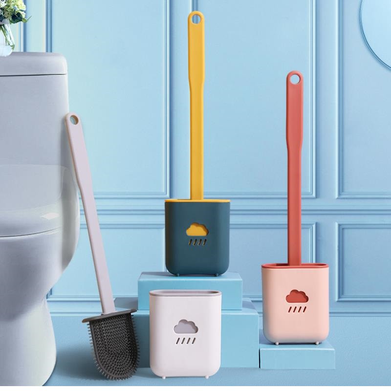 Chổi vệ sinh nhà tắm, cọ silicon vệ sinh bồn cầu toilet tiện lợi