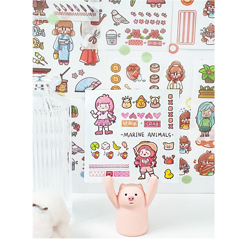 1k STICKER HOẠT HÌNH 8*8