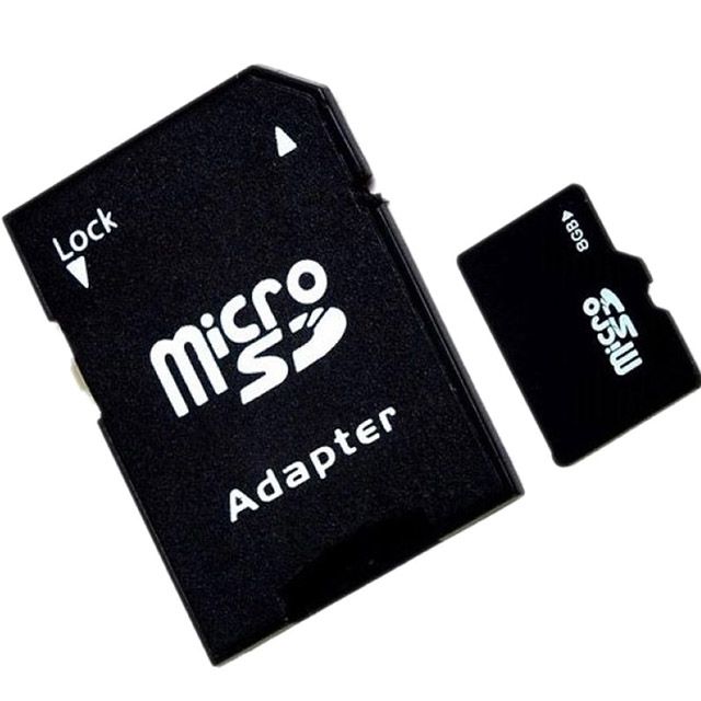 Bộ 1 thẻ nhớ MicroSDHC 8GB và 1 Adapter PeepVN SD03 (Đen)