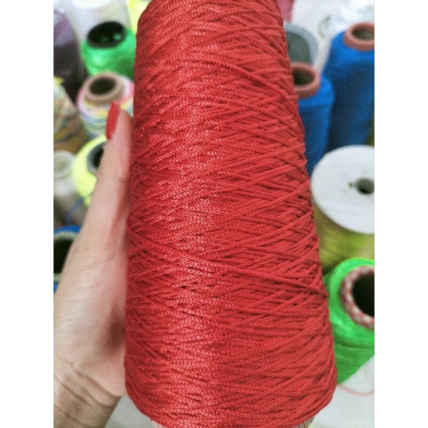 Cuộn dây tim 1mm màu đỏ làm handmande nặng 300g dài 200m