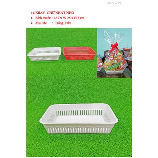 Set 10 giỏ quà Tết (khay chữ nhật nhỏ)