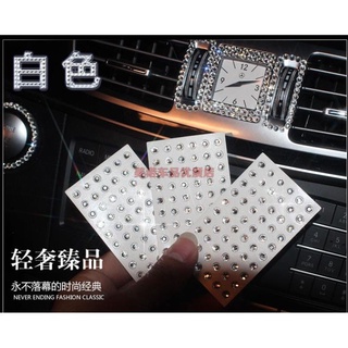 Nhãn dán hạt kim cương vô lăng xe oto sang trọng, nail đính đá tay, túi xách