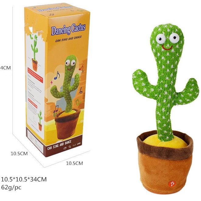 Xương rồng nhảy múa - Xương rồng nhại tiếng ,phát 120 bài hát nhại giọng có đèn sạc.