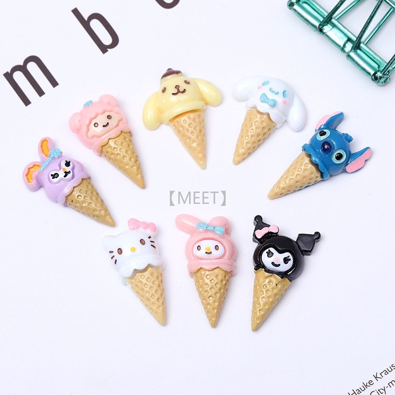 1 Phụ Kiện Hình Mèo Hoạt Hình Tự Làm Trang Sức Thủ Công