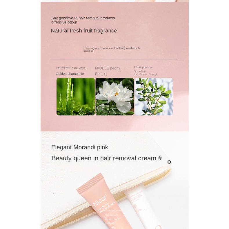 Kem Tẩy Lông Nicor Dịu Nhẹ Cho Mặt Và Môi