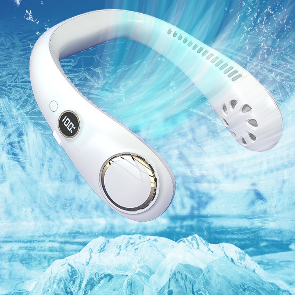 [spl3000]Mini Portable Summer *[Neck Hanging] *Fan [USB Rechargeable] Sweat-proof *Cold 360℃![360 Degrees] *[Air