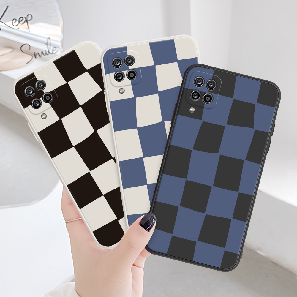Ốp điện thoại viền tpu mềm họa tiết sọc caro H08 cho xiaomi redmi 9c nfc 8 9 9a 9t 10 8a poco x3 pro nfc f3 m3 m4 pro