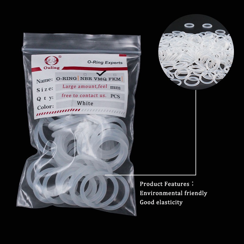 1 Vòng Đệm Cao Su Chống Sốc 3.5mm OD52 / 55 / 60 / 65 / 70 / 75 / 80 / 85 / 90 / 95 / 100 * 3.5mm VMQ