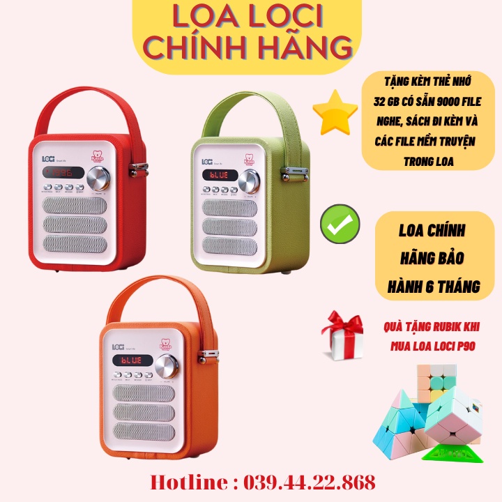 [FreeShip – Hàng chính hãng ] Loa Loci nghe tiếng anh cho bé - Loa nghe mp3/ đài FM Loci P50