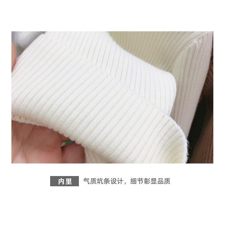 Áo sweater Dệt Kim Chui Đầu Kiểu Hàn Quốc Thời Trang Thu Đông Cho Bé