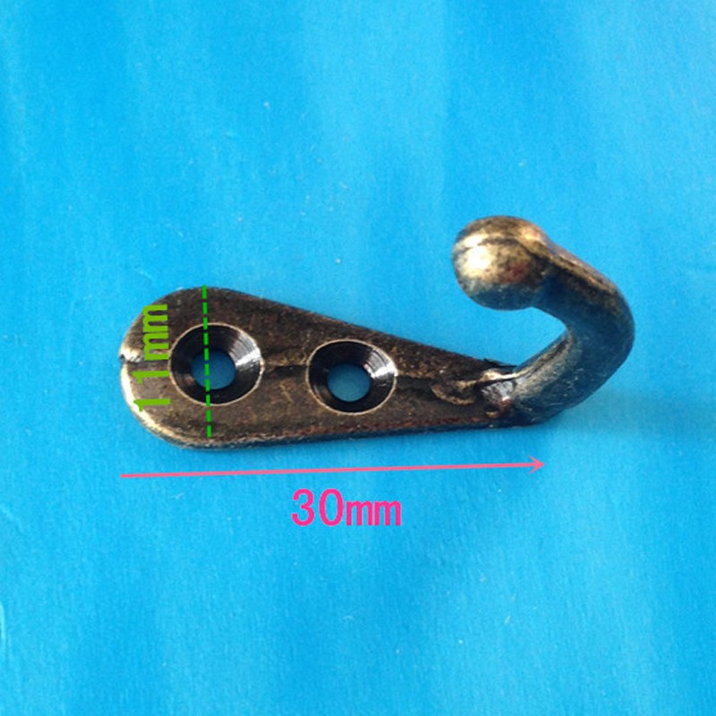 Bộ 10 Móc Treo Gắn Tường Kim Loại Kiểu Cổ Điển