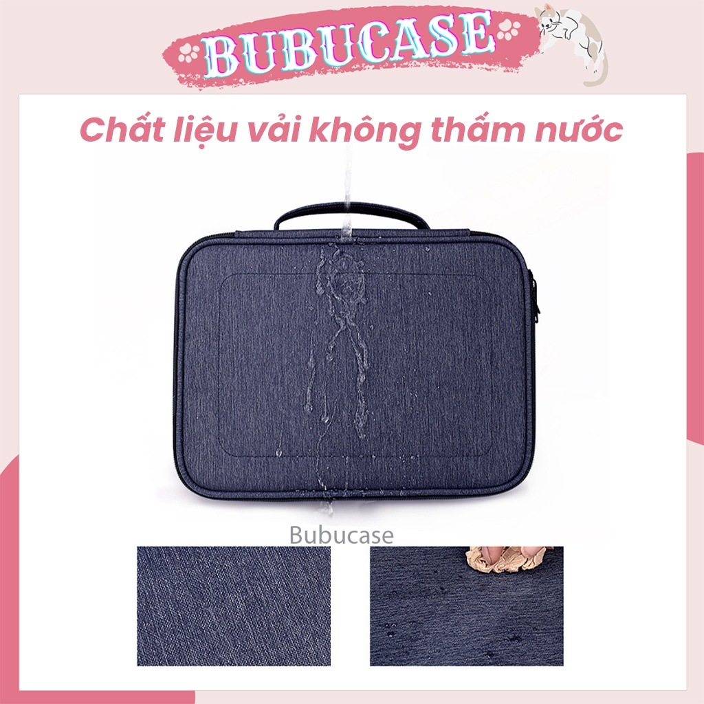 Túi Phụ Kiện Công Nghệ 2 Ngăn Sức Chứa Lớn, Đa Năng Đựng Điện Thoại, Sạc Dự Phòng - Vải Agni Cao Cấp Chống Thấm [FT4]
