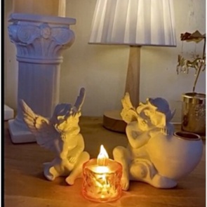 Tượng thiên thần cupid mini phong cách Bắc Âu cổ điển  decor nhà cửa, trang trí bàn làm việc