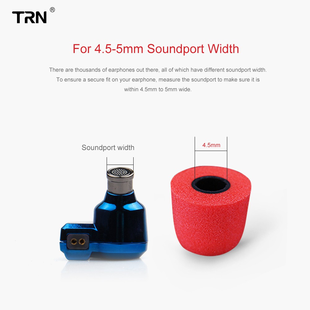 Set 6 nút đệm tai nghe 4.5mm ba kích thước L/M/S cho tai nghe KZ TRN