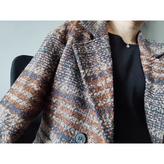 Áo blazer dạ kẻ