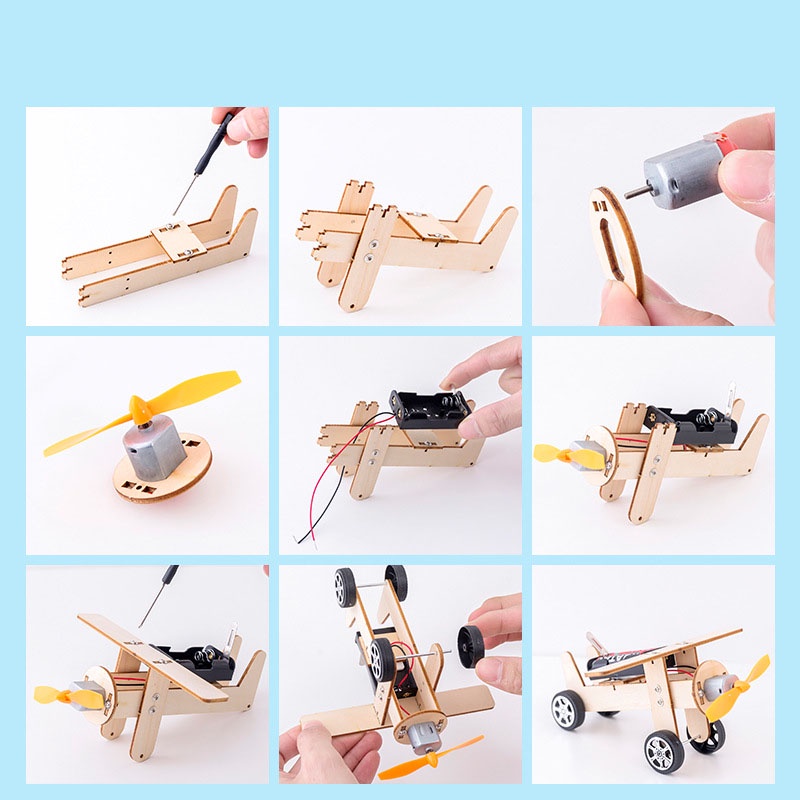 Mô Hình Máy Bay Đồ Chơi Gỗ Đồ Chơi Sáng Tạo VTLSHOP