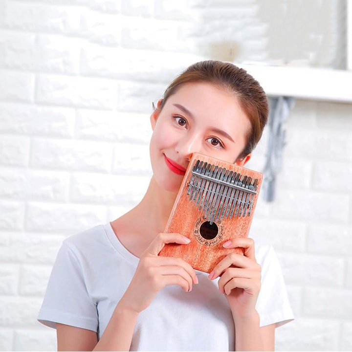 Đàn Kalimba 17 Phím Đàn Thumb Piano Âm Thanh Độc Đáo Dễ Học Đàn TikTok Đầy Đủ Phụ Kiện V