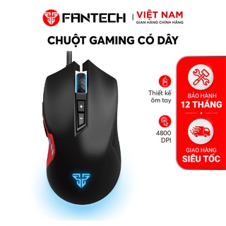Chuột Gaming FANTECH X15 PHANTOM 4800DPI LED RGB 16,8 triệu màu 7 phím Macro Có Phần Mềm Tùy Chỉnh Riêng - Chính Hãng