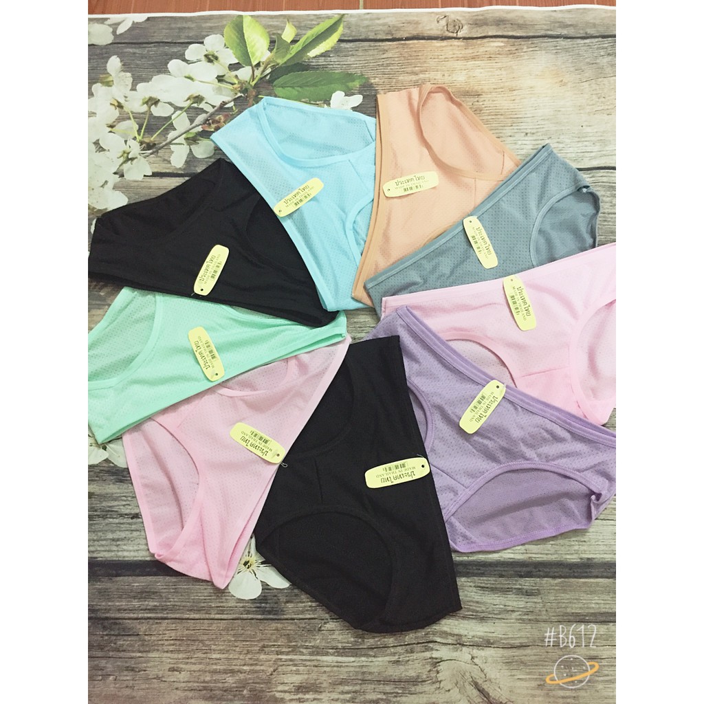 (QUẦN LÓT MÙA HÈ) QUẦN LÓT COTTON THÔNG HƠI