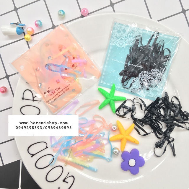 Combo 2 túi dây buộc tóc bỏ túi