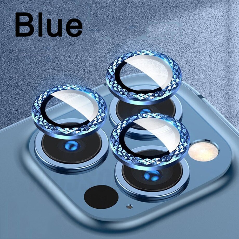 Dán bảo vệ cam 3D cho iPhone 11 Pro Max, 12 Pro Max, 12 Mini, 13 Pro Max, 13 Mini - Chất liệu Titan không gây yếu sóng