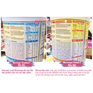 Sữa Morinaga số 1 850g combo 2 hộp