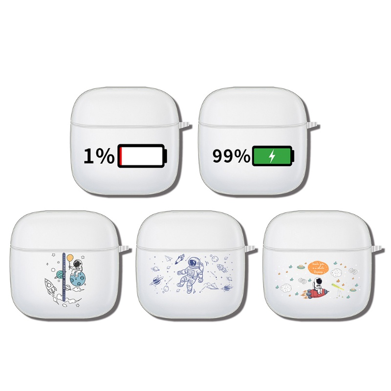 Vỏ Bảo Vệ Hộp Sạc Tai Nghe Không Dây E8 Bằng Silicon Họa Tiết Hoạt Hình Dễ Thương