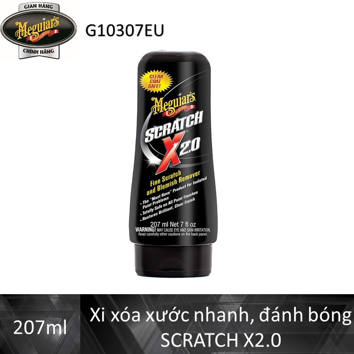 [Mã LTP50 giảm 50000 đơn 150000] Meguiar's Xi xóa xước Scratch X 2.0, G10307EU, 7 oz, 207 ml