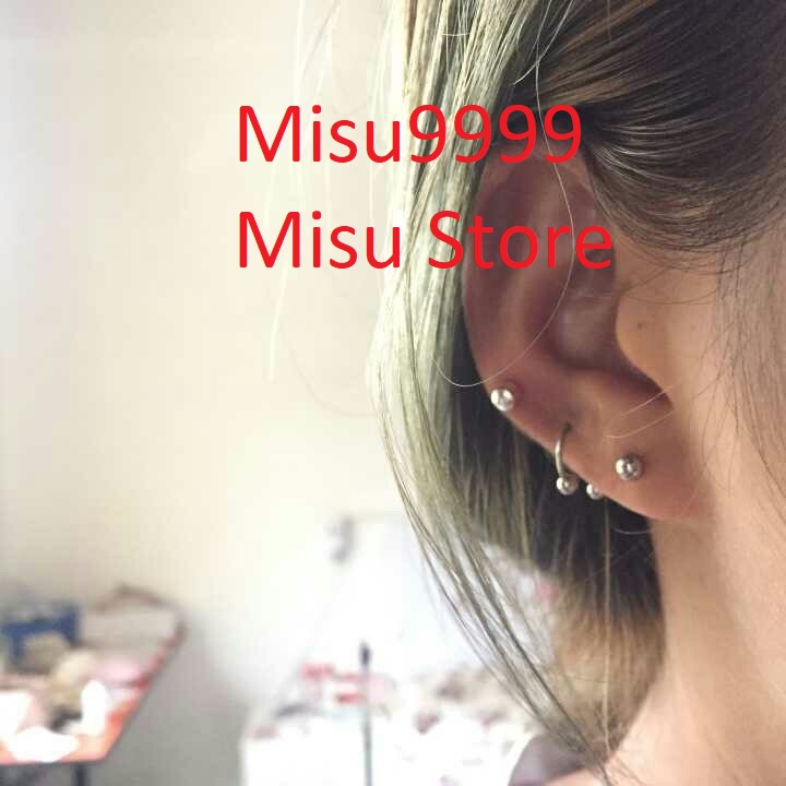 Khuyên tai, mũi, môi U titan classic