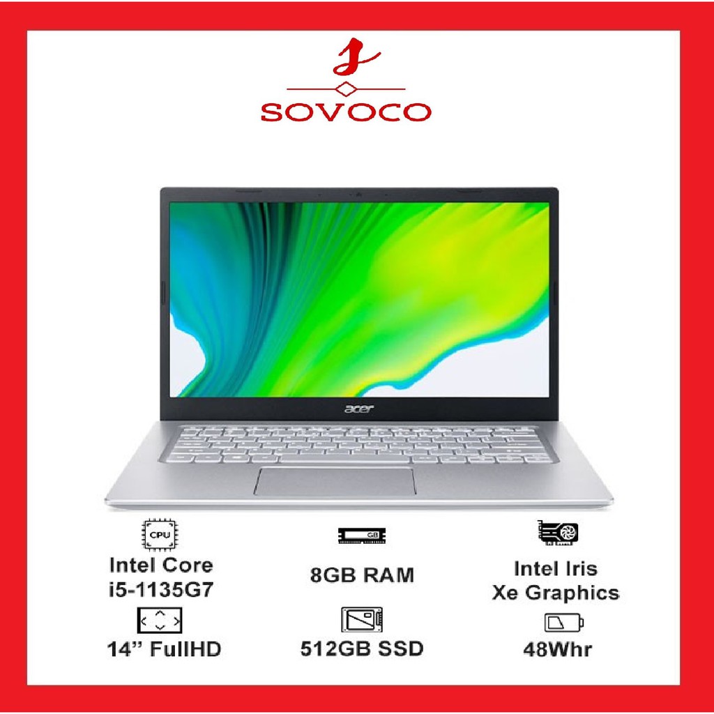 Laptop Acer Aspire 5 A514-54-540F (NX.A28SV.005) (i5 1135G7/8GB RAM/512GB SSD/14.0 inch FHD/Win10/Bạc) | BigBuy360 - bigbuy360.vn