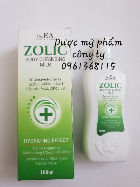 Sữa tắm sát khuẩn viêm nang lông da dầu Dr EA ZOLIC body cleansing milk 150ml | BigBuy360 - bigbuy360.vn