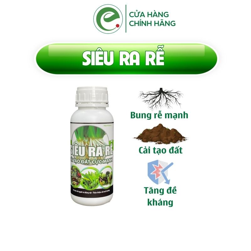 Phân bón hữu cơ kích rễ cho hoa hồng, hoa lan, cây cảnh,tăng khả năng hấp thụ dinh dưỡng cho cây - Siêu ra rễ 500ml Ecom