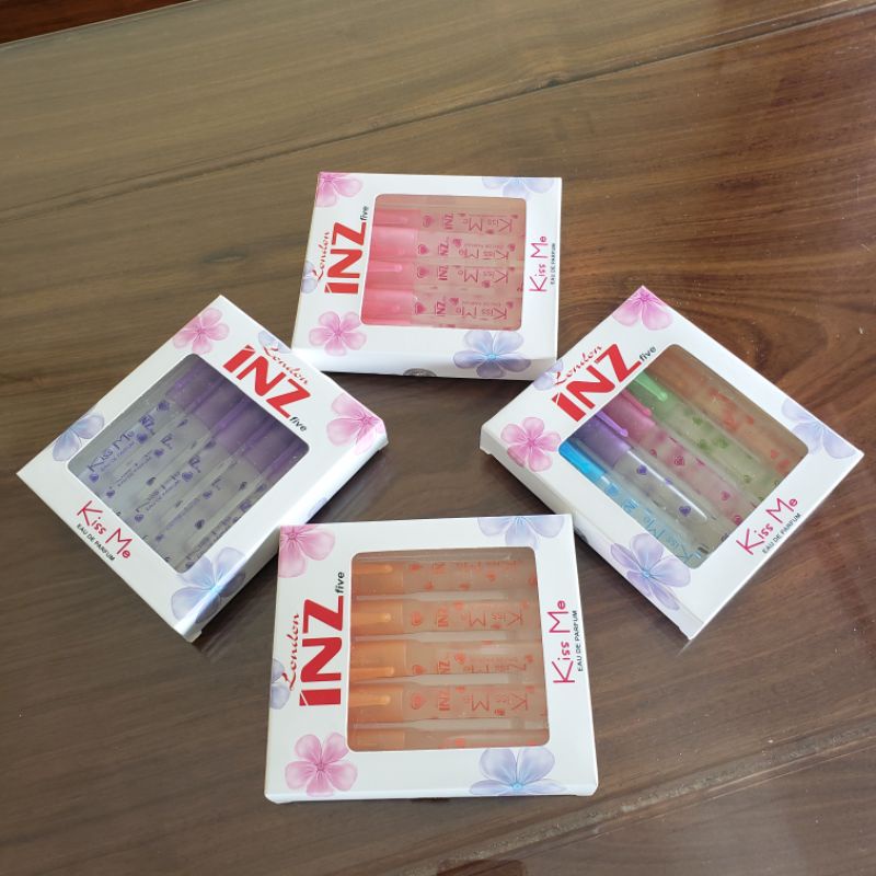 Set Nước Hoa Bút INZ Màu Tím 5 Cây 10ml☆Kiss Me