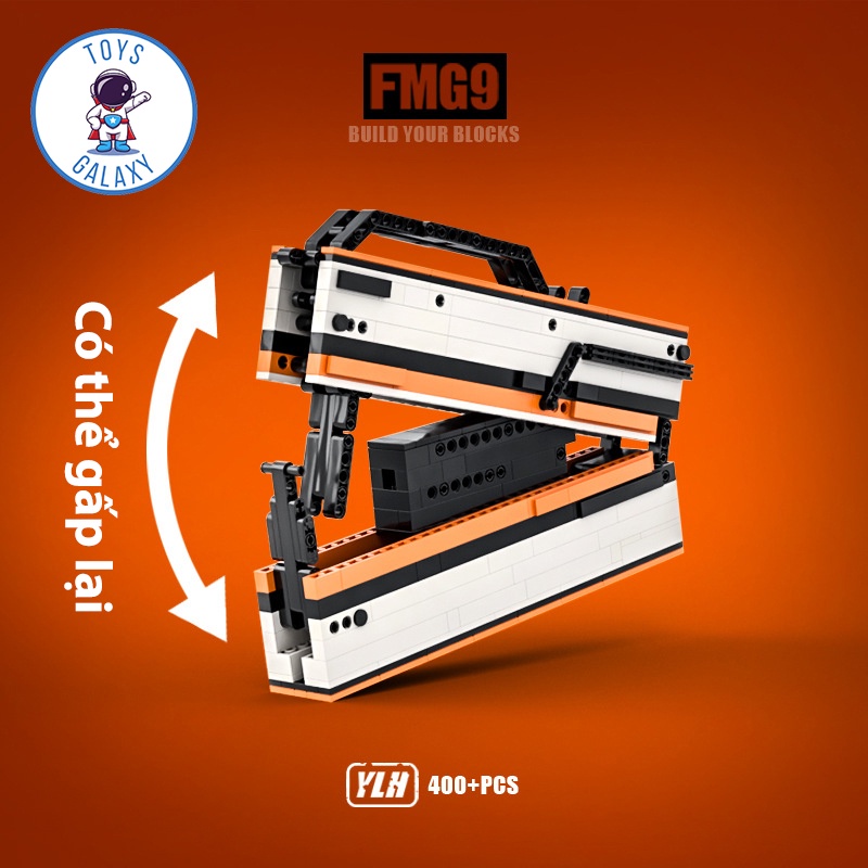Đồ Chơi Lắp Ráp PUBG Mô Hình FMG9 Asiimov MOC Kevin183 / CSGO Cảnh Sát Quân Đội