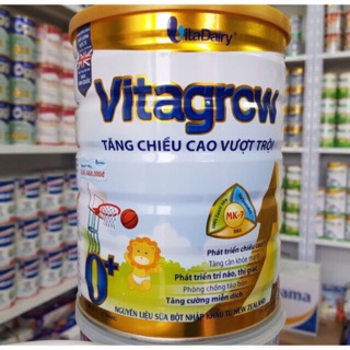 Sữa vitagrow số 0+ 900g cho bé 0-12 tháng date mới