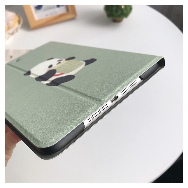 Bao nắp gập in hình gấu trúc nhiều mẫu mã cho máy tính bảng iPad 9.7 2017 2018 A1893 iPad 2/3/4/5/6 Air1/2/3 Mini12345