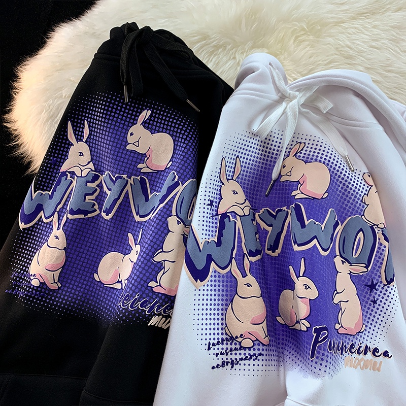 Áo Hoodie Tay Dài In Chữ Phong Cách Retro Thời Trang Cho Nữ