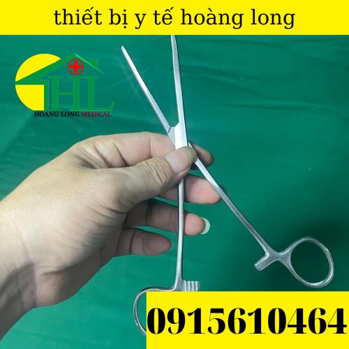 Panh Y Tế, Panh Gắp Phẫu Thuật, Pen Kẹp Y Tế, Panh Thẳng Không Mấu 20cm - Hàng Pakistan