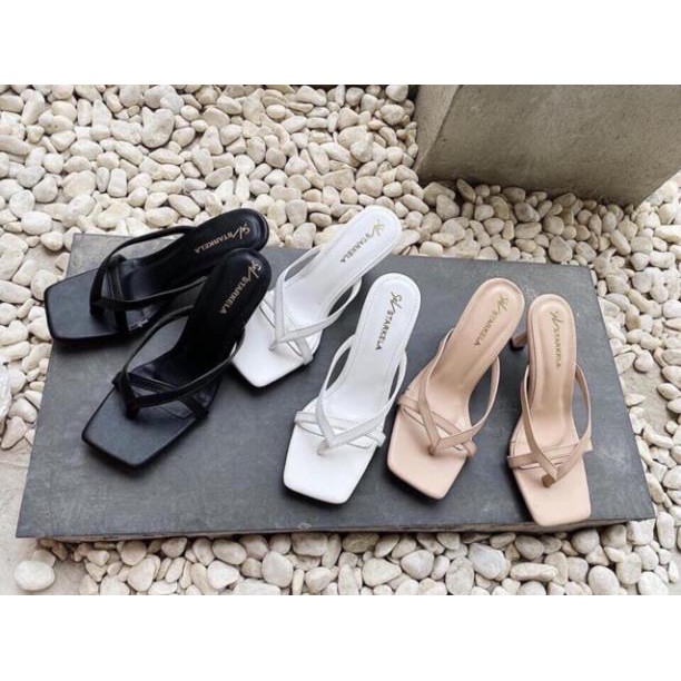 Sandal nữFreeShipSandal cao gót kẹp ngón không quai mới(video + ảnh thật)