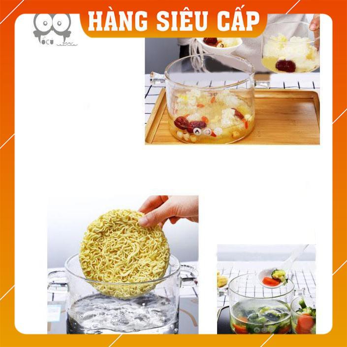 [FREESHIP_CLIP THẬT ] NỒI THUỲ TINH_TRONG SUỐT_ NẤU ĐƯỢC TẤT CẢ CÁC BẾP_TẶNG KÈM KHAY CHUYỂN NHIỆT