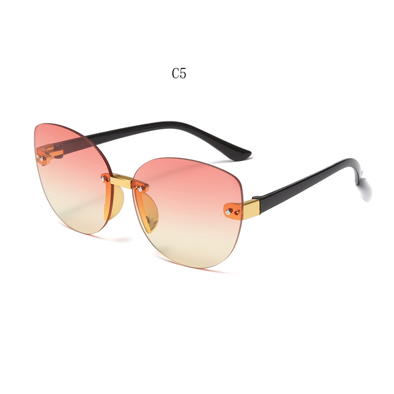 Kính Mát Thời Trang Không Viền Đáng Yêu Cho Trẻ Em