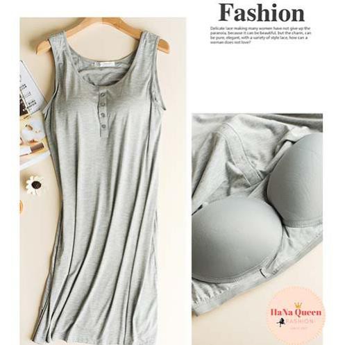 [Sẵn Hàng] Váy ngủ ba lỗ sát nách có đệm ngực chất siêu đẹp (Video cận chất) | BigBuy360 - bigbuy360.vn