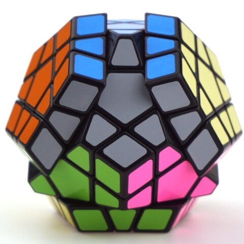 Rubic 12 Mặt VIỀN ĐEN. Rubich 12 Cạnh Megaminx Trơn Hàng Đẹp, Giá Rẻ
