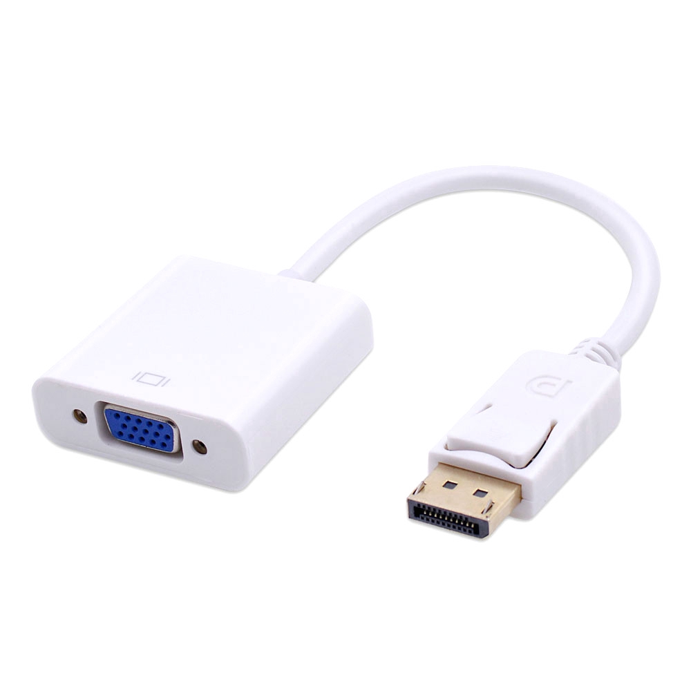 DP to VGA Video Adapter 1080p Thunderbolt Male Display Port to Female VGA Cable Displayport to VGA