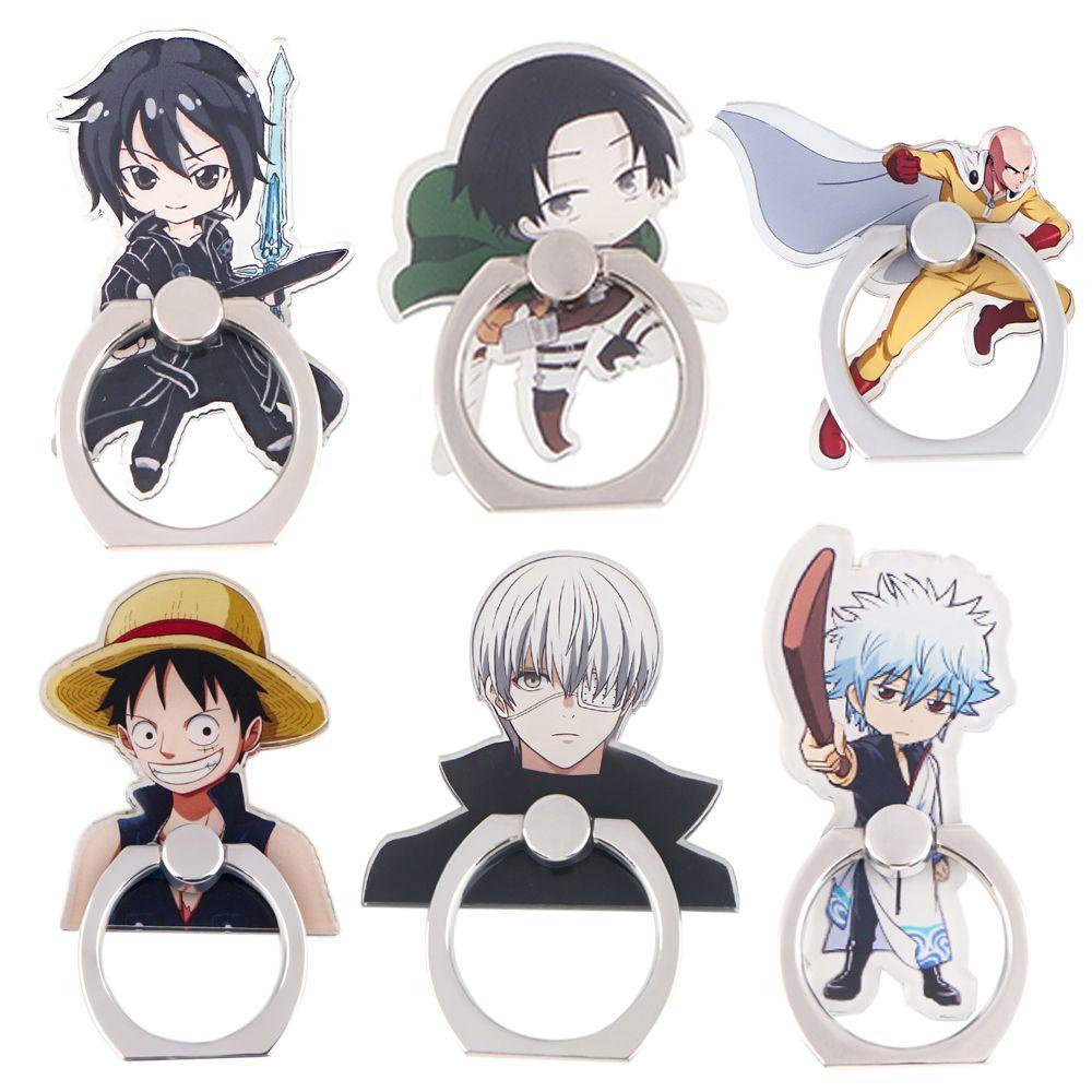 Giá Đỡ Điện Thoại Dạng Nhẫn Xoay Bằng Kim Loại Chống Rơi Họa Tiết Anime Inuyasha Volleyball Để Bàn Cho Điện Thoại